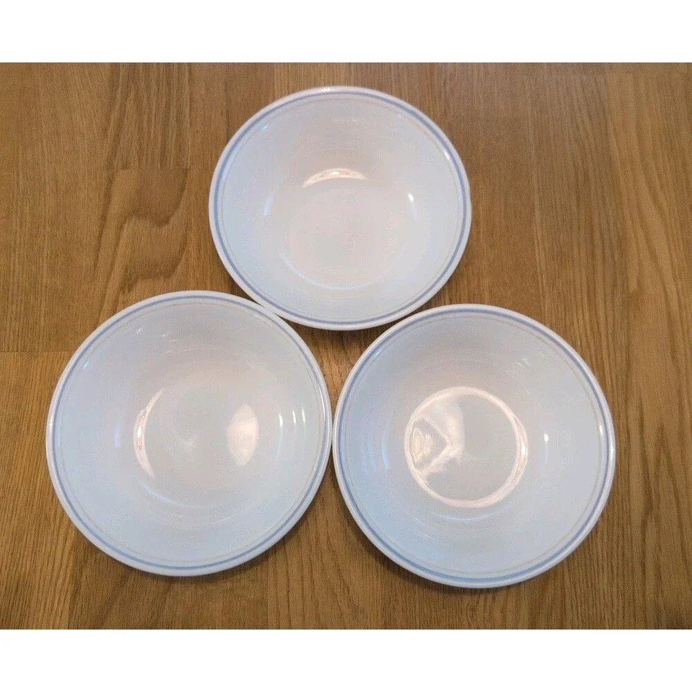 CORELLE SEA AND SAND  Soup Or Salad Bowls 6” MORNING LIGHT Set Of 3 Discontinued